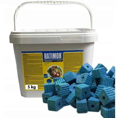 RATIMOR Brodifacoum, 0,029g, Wax blok, 5 kg, extra sterk